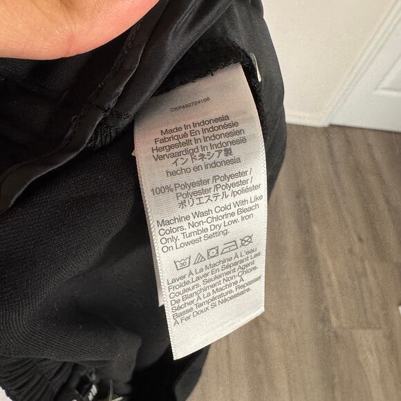 Madewell Pull-On Straight Pants WMNS XXL Black Crepe Drapey Straight Leg Stretch - Picture 7 of 8